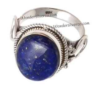 Lapis Lazuli Ring - 925 Sterling Silver Ring- Statement Handmade Ring