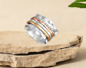 Spinner Ring, 925 Sterling Silver Spin Ring