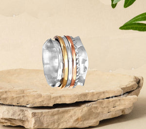 Spinner Ring, 925 Sterling Silver Spin Ring