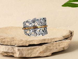 Spinner Ring, 925 Sterling Silver Spin Ring