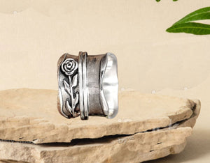 Follower Spinner Ring, 925 Sterling Silver Spin Ring